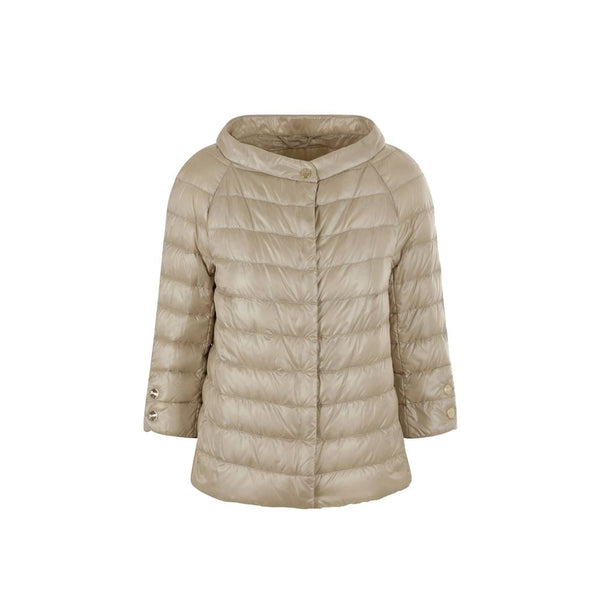 Herno 100% Polyamide; padding 90/10 goose down and feathers down jacket in beige