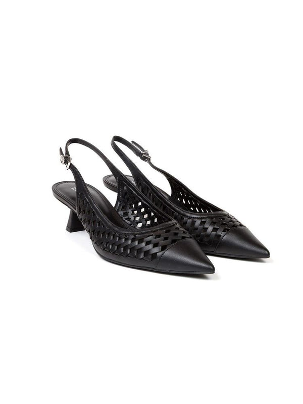 Michael Kors Polyurethane upper slingback heel in black