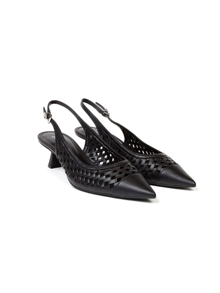 Michael Kors Polyurethane upper slingback heel in black