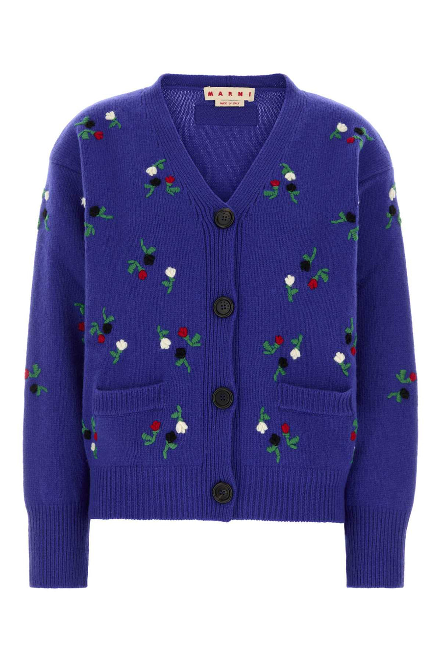Marni 90% Virgin wool cardigan in blue
