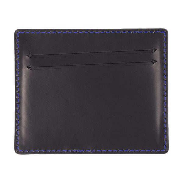 Ader Error Calfskin card case in black