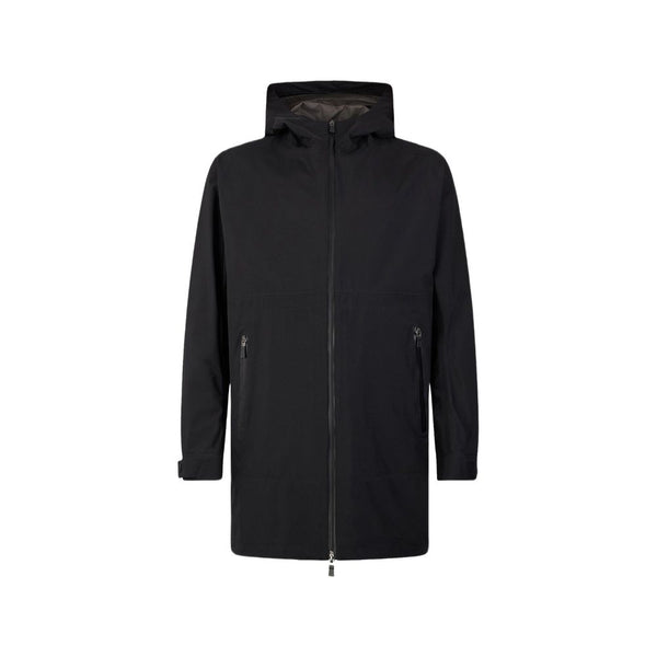 Herno 100% Polyester coat in black