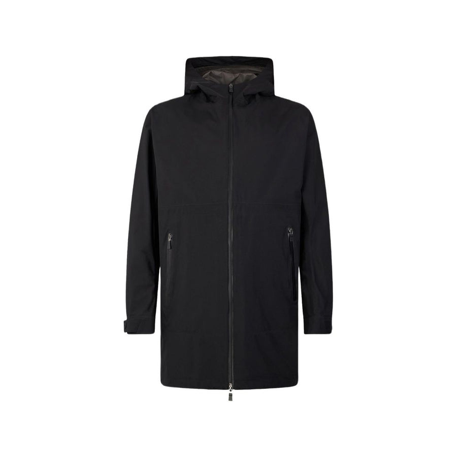Herno 100% Polyester coat in black