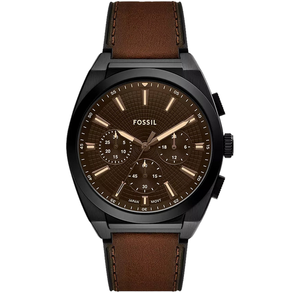 Fossil Stainless steel case watch in brown