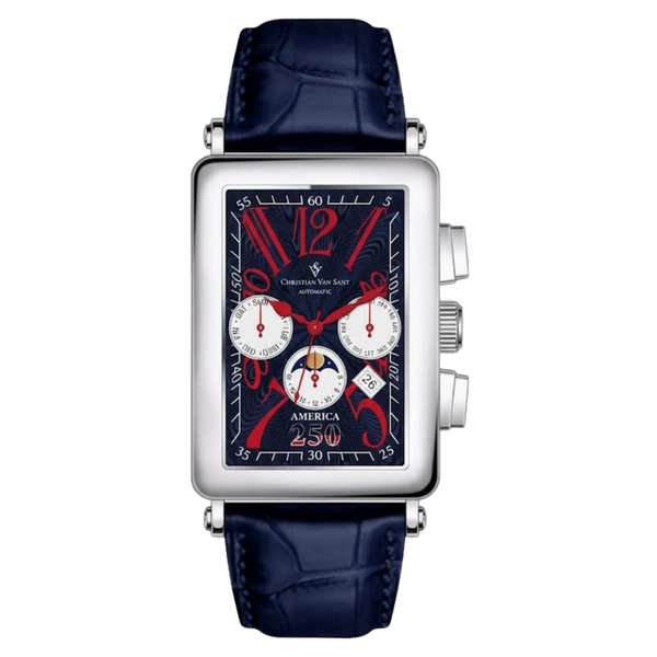 Christian Van Sant Stainless steel case watch in navy