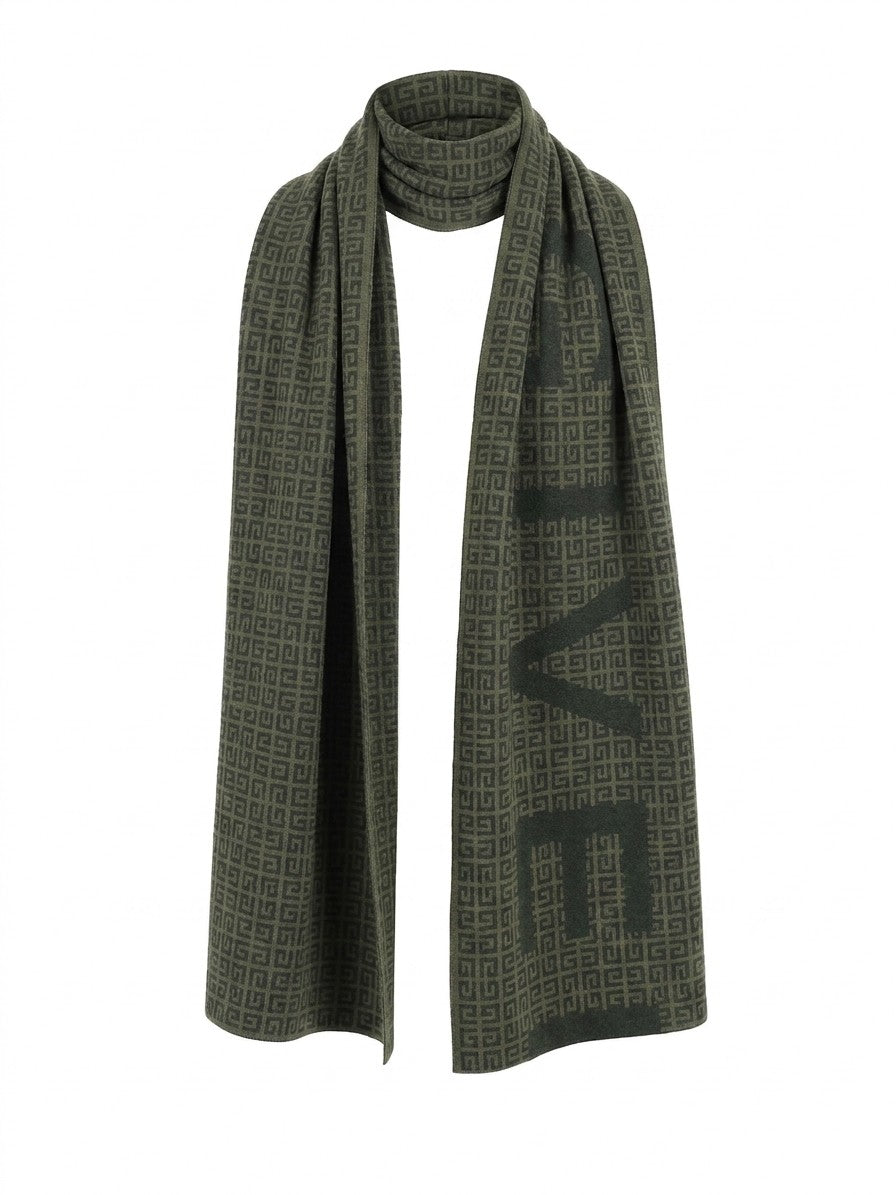Green Wool Scarf