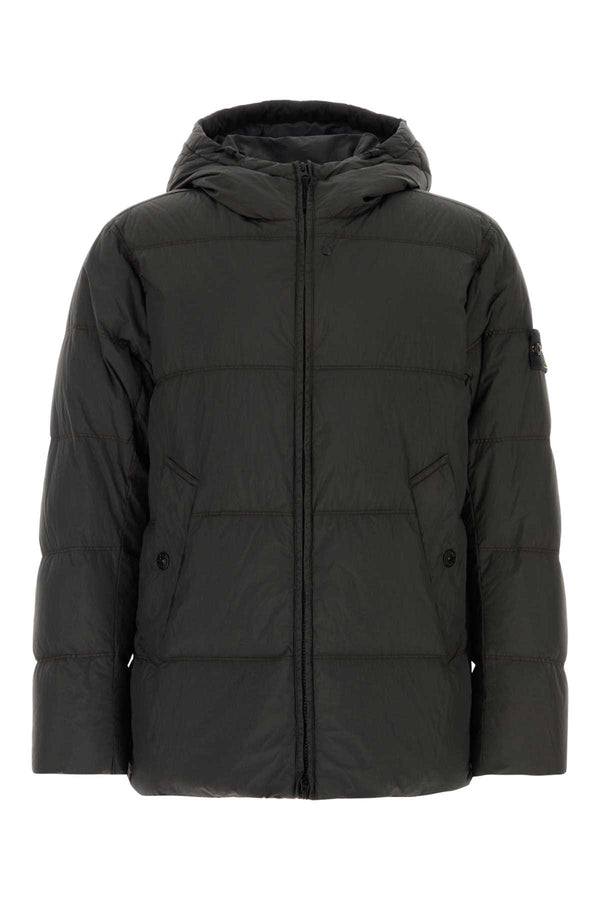 Graphite Nylon Down Jacket Grey Piumini