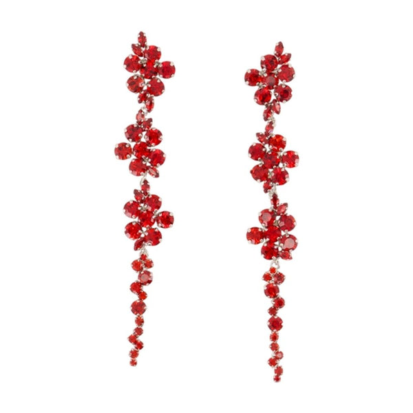 Simone Rocha Synthetic pearls earrings in red