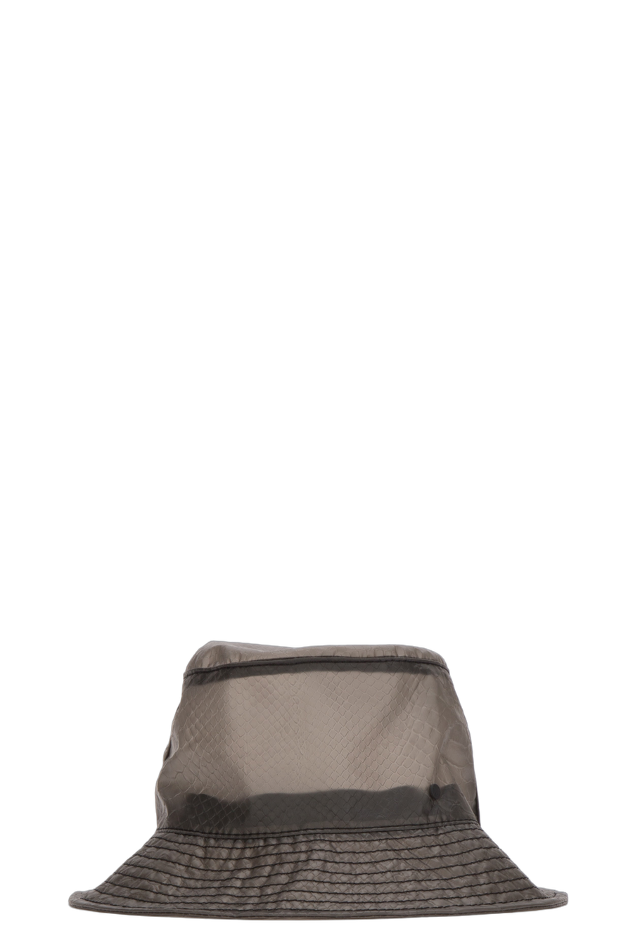 Maison Michel Paris 2072018001 Wool blend with mesh panelling bucket hat in gray