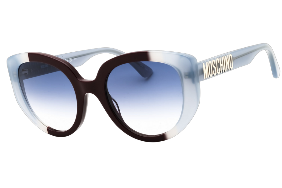 Moschino Plastic frame sunglasses in brown