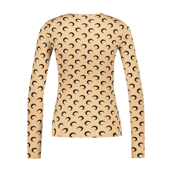 Marine Serre Cotton t-shirt in beige