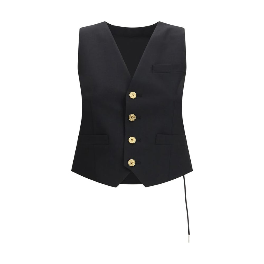 Sacai 70% Polyester vest in black