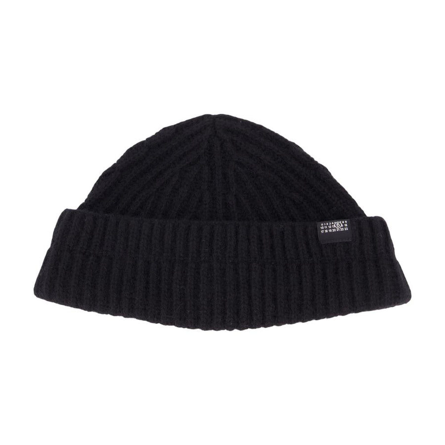 MM6 Maison Margiela S52TB0016-M13285-900 wool beanie in black