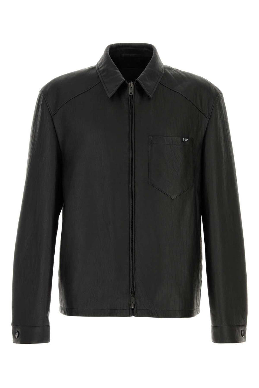 Black Leather Jacket Nero Exterior: Lamb Lining: Cotton Giacche In Pelle