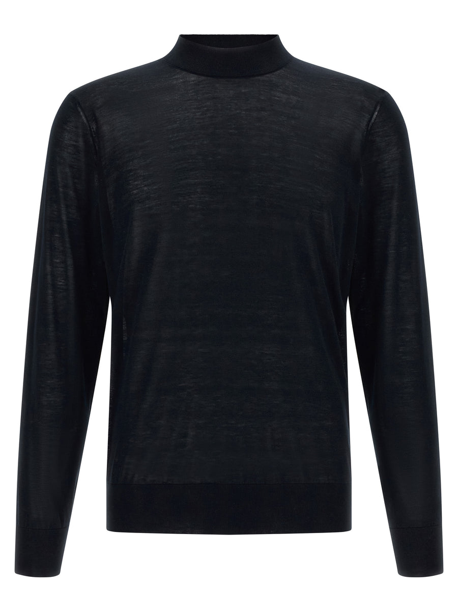 Brunello Cucinelli 62% silk sweater in black