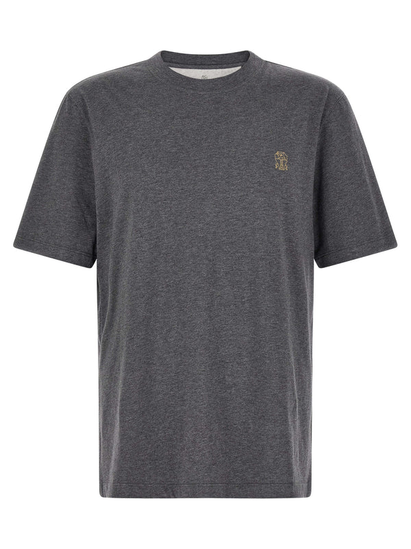 Brunello Cucinelli 100% cotton t-shirt in gray
