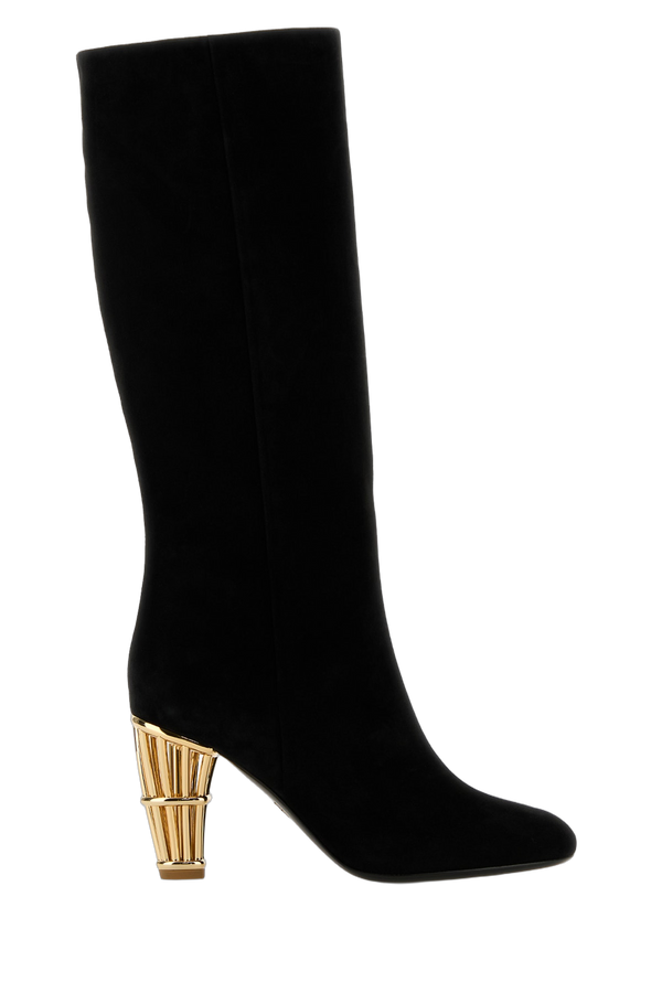 Ferragamo Neroneronero Upper: 100% Suede Calf; Lining: 100% Lamb; Sole: 100% Bos Taurus boot in black