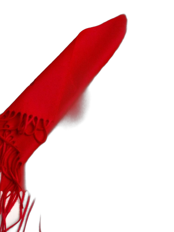 Moschino 100% Lambswool scarf in red