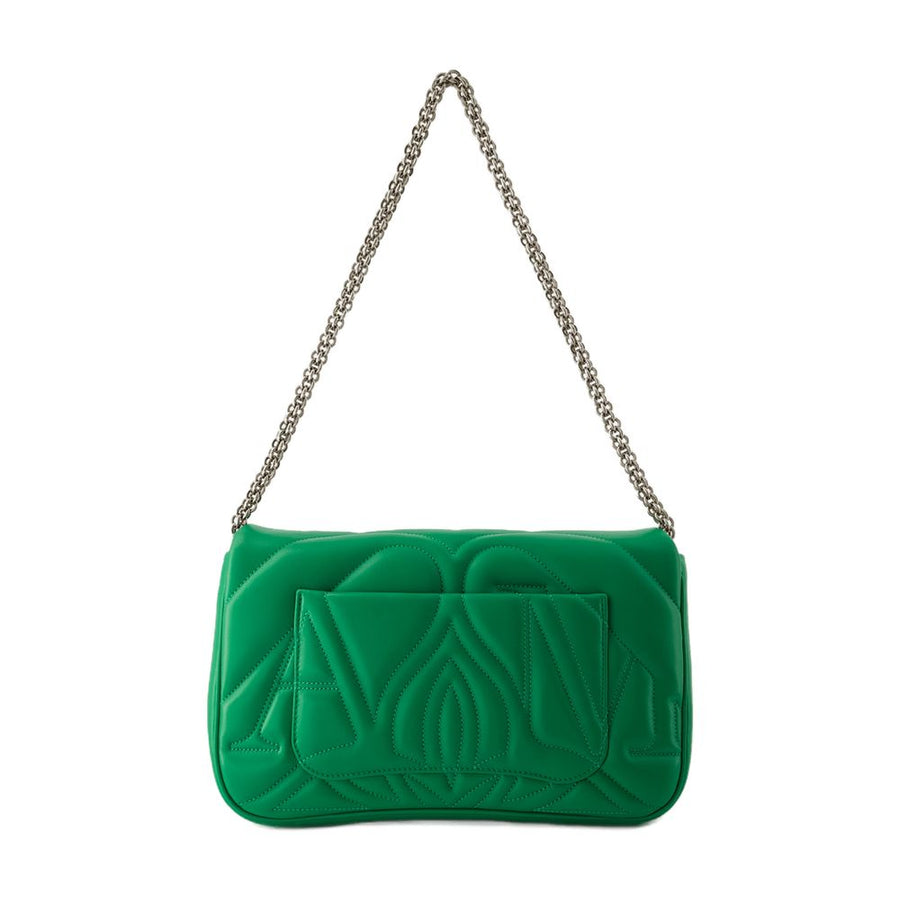 Alexander McQueen Leather crossbody bag in green
