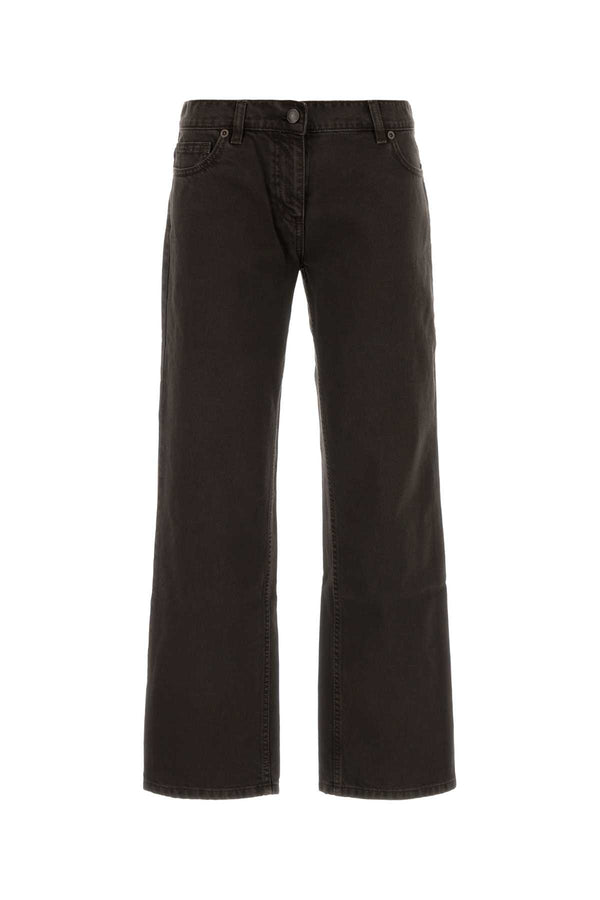 Brown Denim Jeans Exterior: Cotton