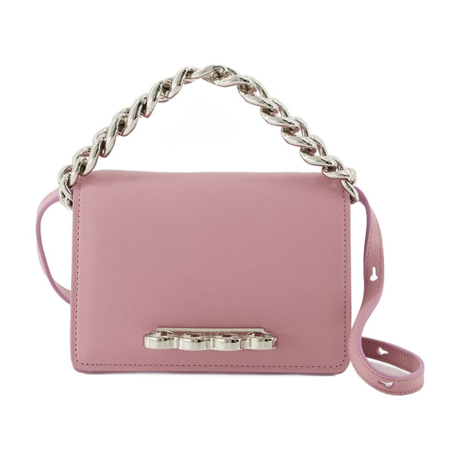 Alexander McQueen Leather shoulder bag in pink