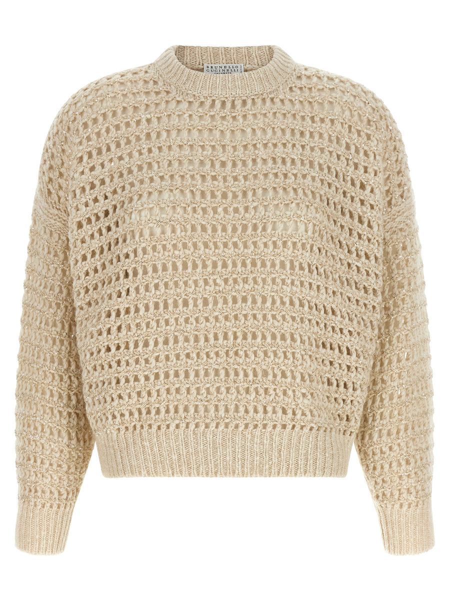 Brunello Cucinelli Lamb's wool sweater in beige