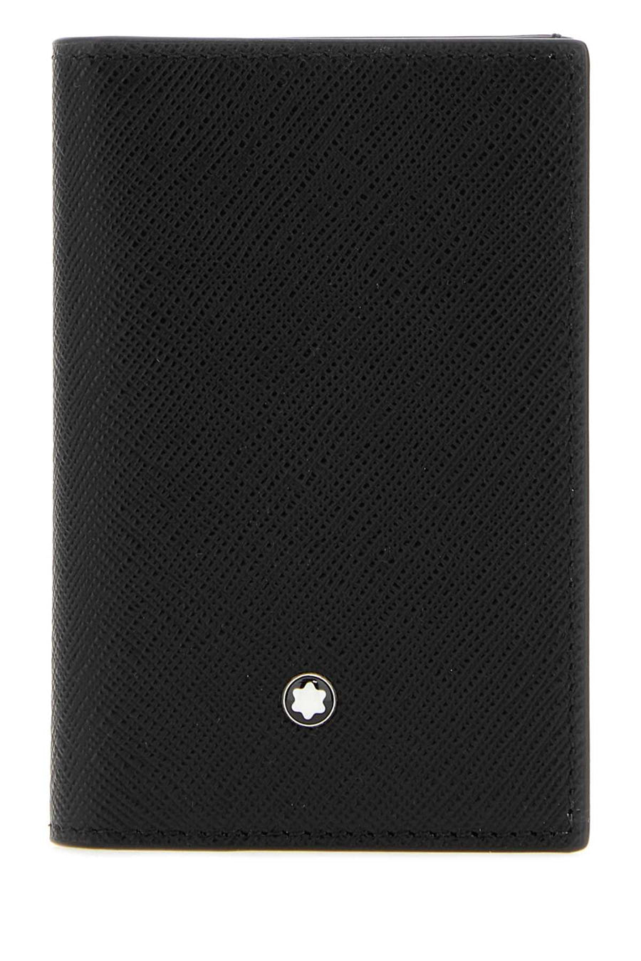 Black Leather Card Holder Exterior: Portafogli
