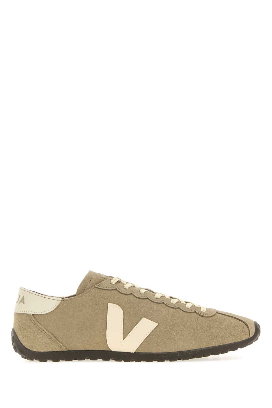 Veja Exterior: 100% Suede; Interior: 100% Fabric; Sole: Rubber sneaker in beige