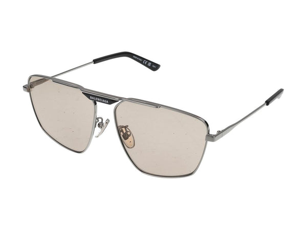 Balenciaga BB0246SA Metal sunglasses in ruthenium