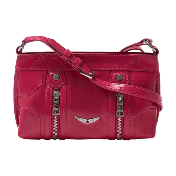 Zadig & Voltaire calfskin crossbody bag in pink