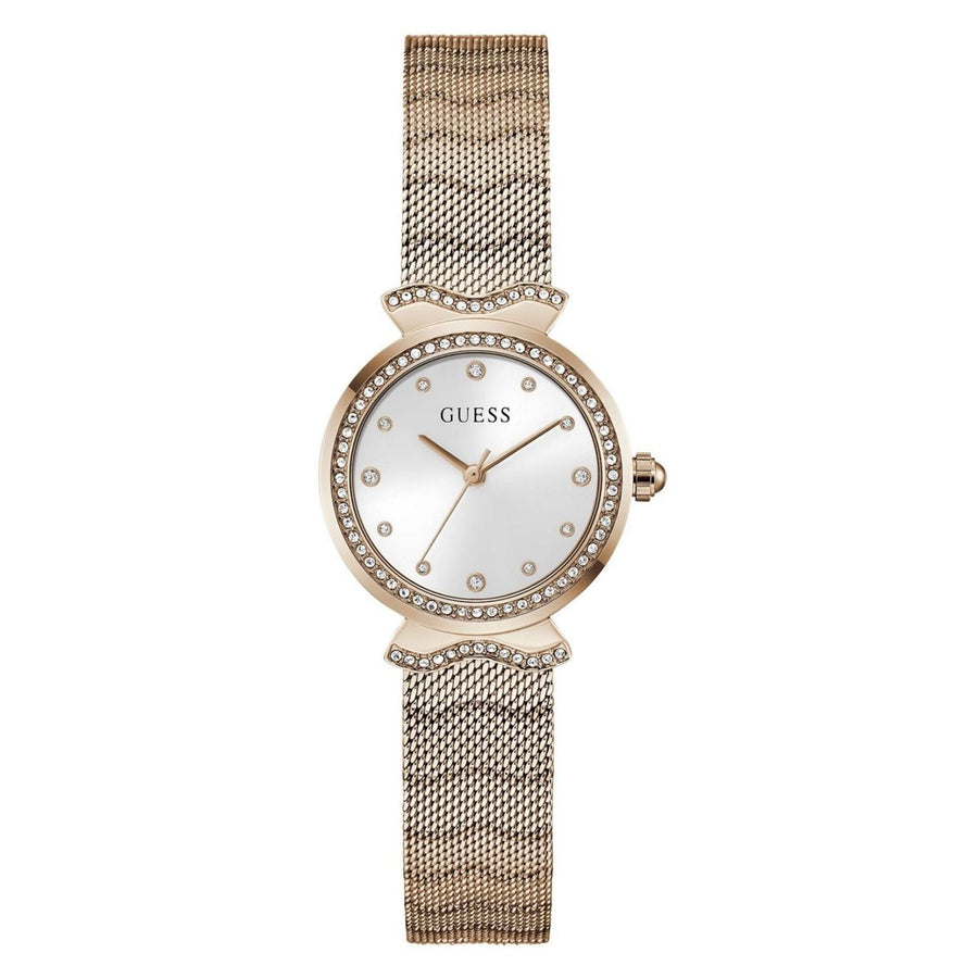 Guess Stainless steel case and bracelet watch in rose gold
