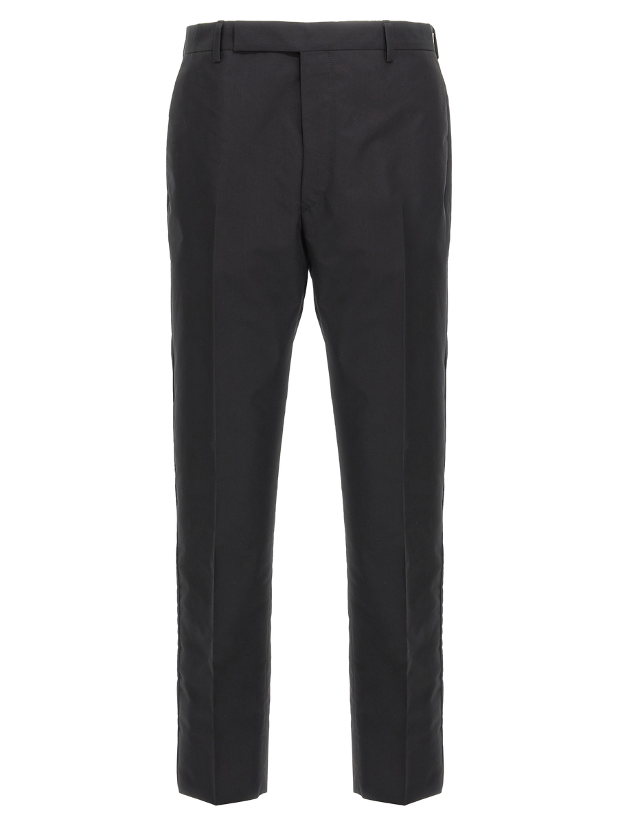 Black Cotton Dress Pants
