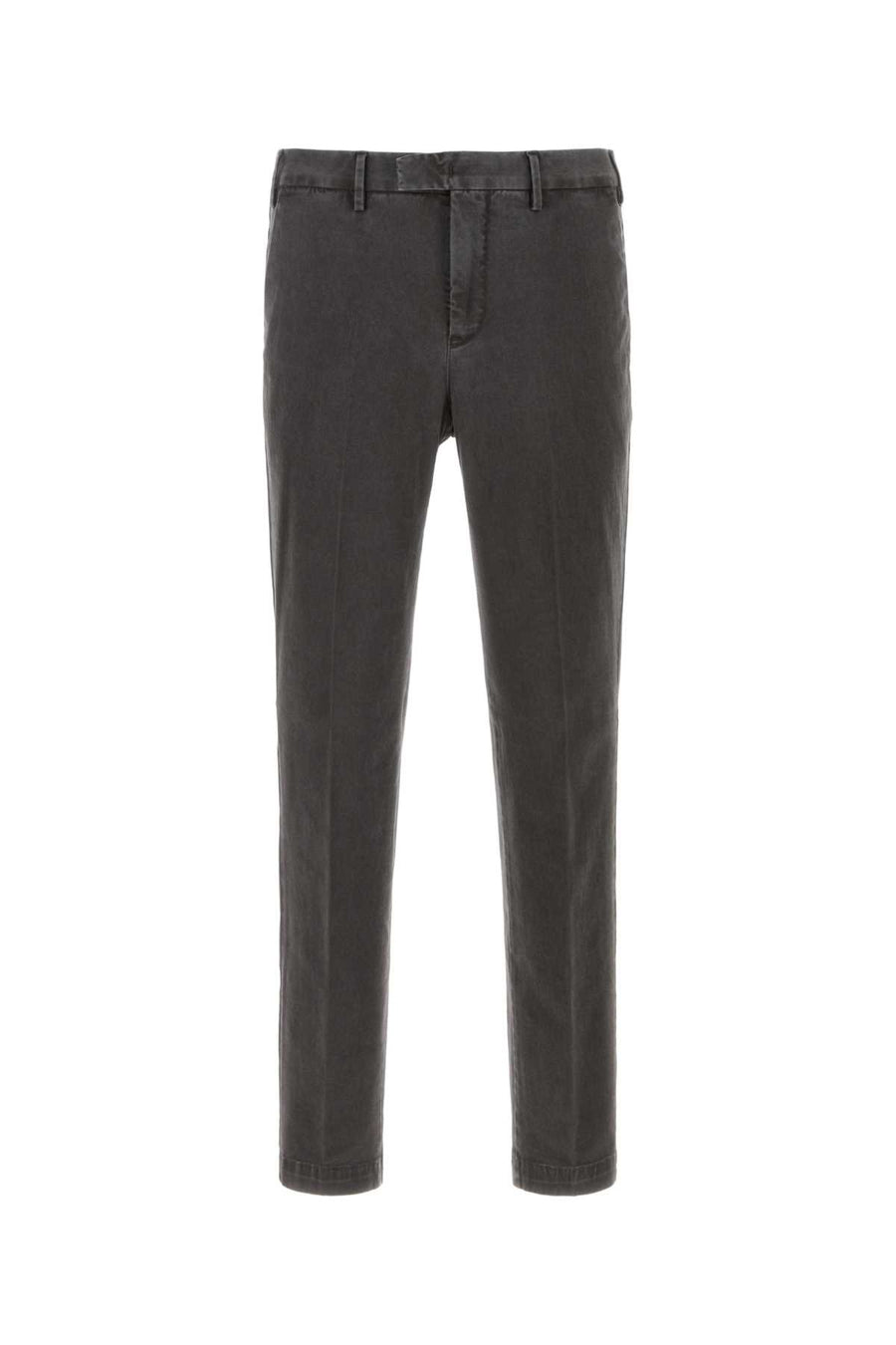 Dark Grey Stretch Cotton Pant Grigio Exterior: Elastane Pantaloni