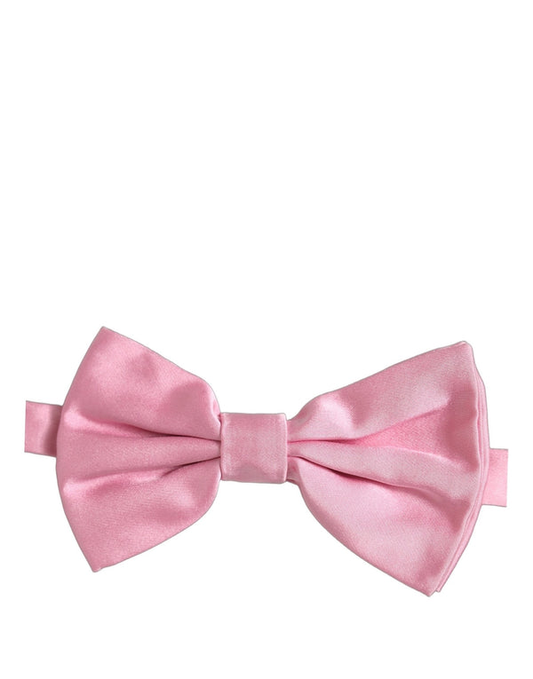 Dolce & Gabbana 100% Silk bow tie in pink
