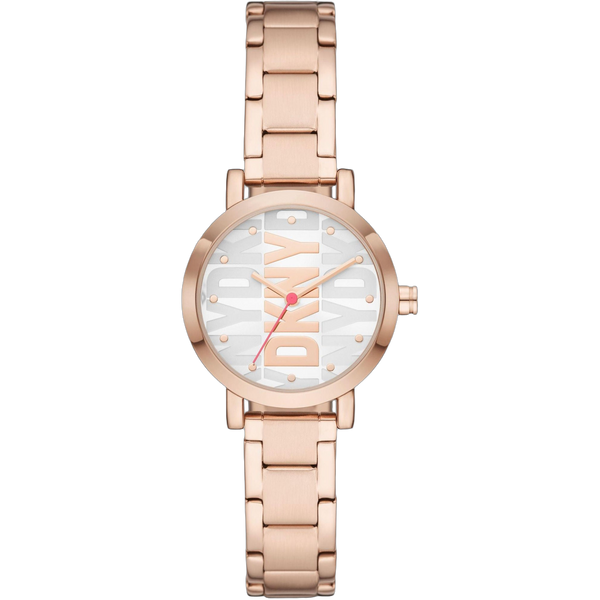 DKNY watch in rose gold