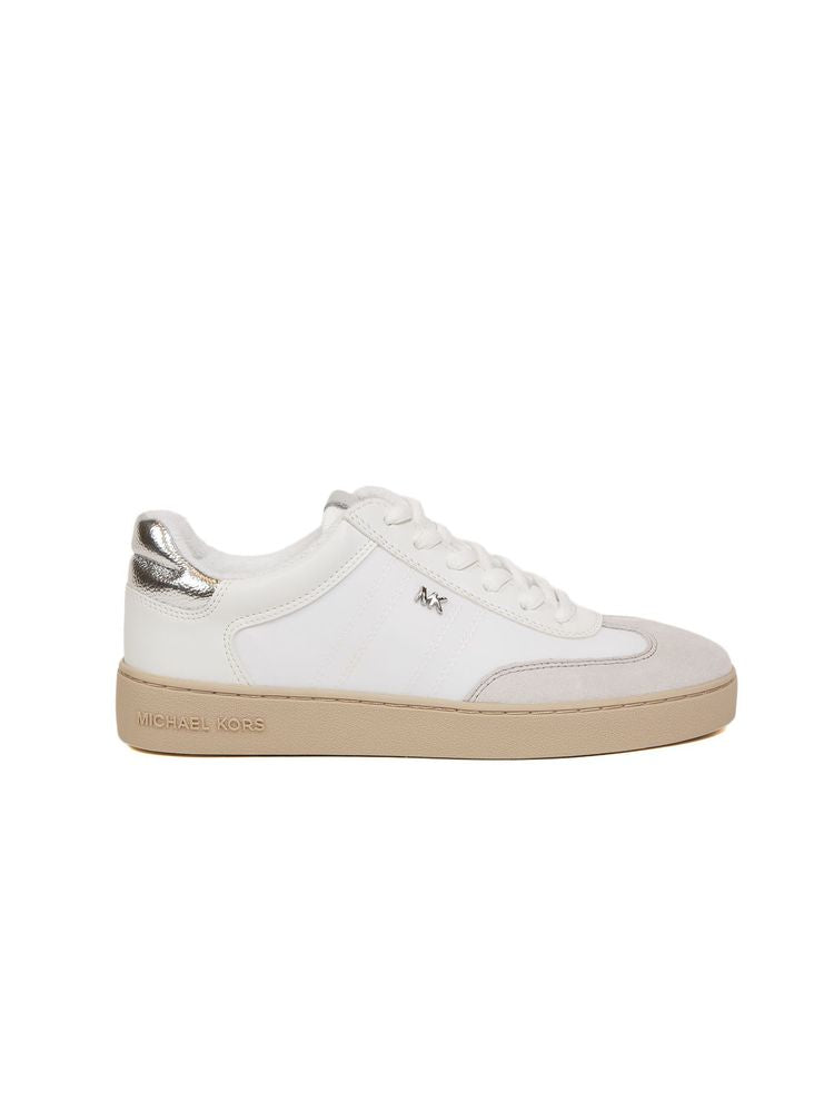 Michael Kors Coated canvas sneaker in white