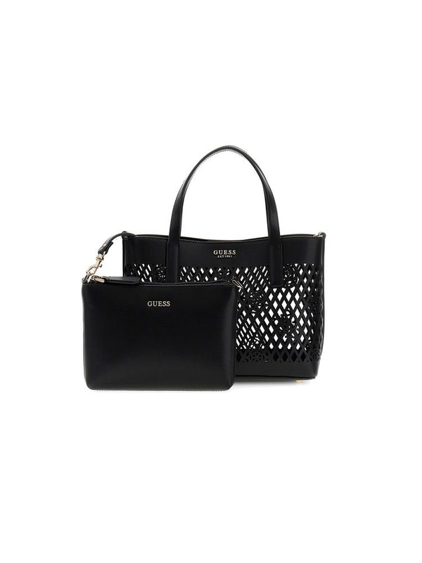 Guess 100% Polyurethane tote bag in black