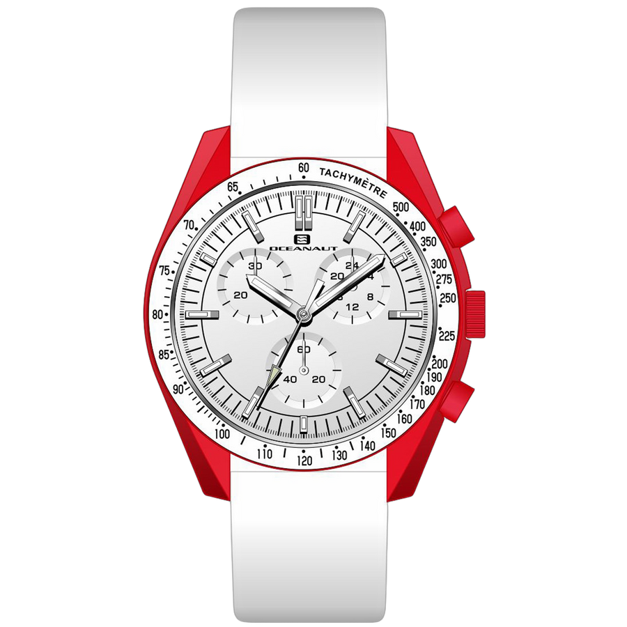 Oceanaut Resin case watch in red