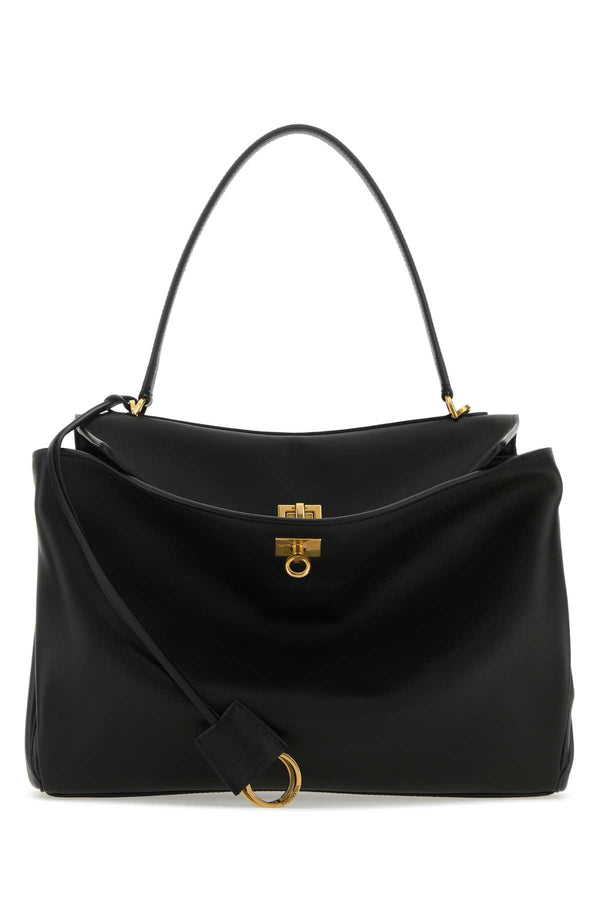 Black Leather Medium Rodeo Handbag Borse A Mano
