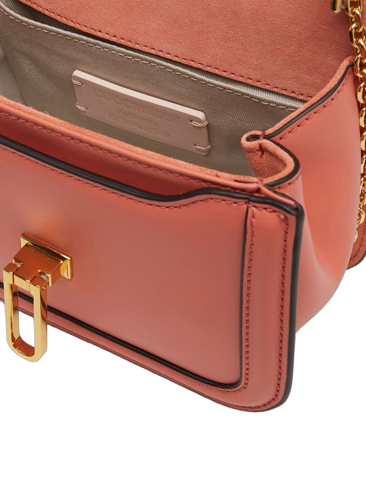 Coccinelle 100% Cowhide crossbody bag in rose gold