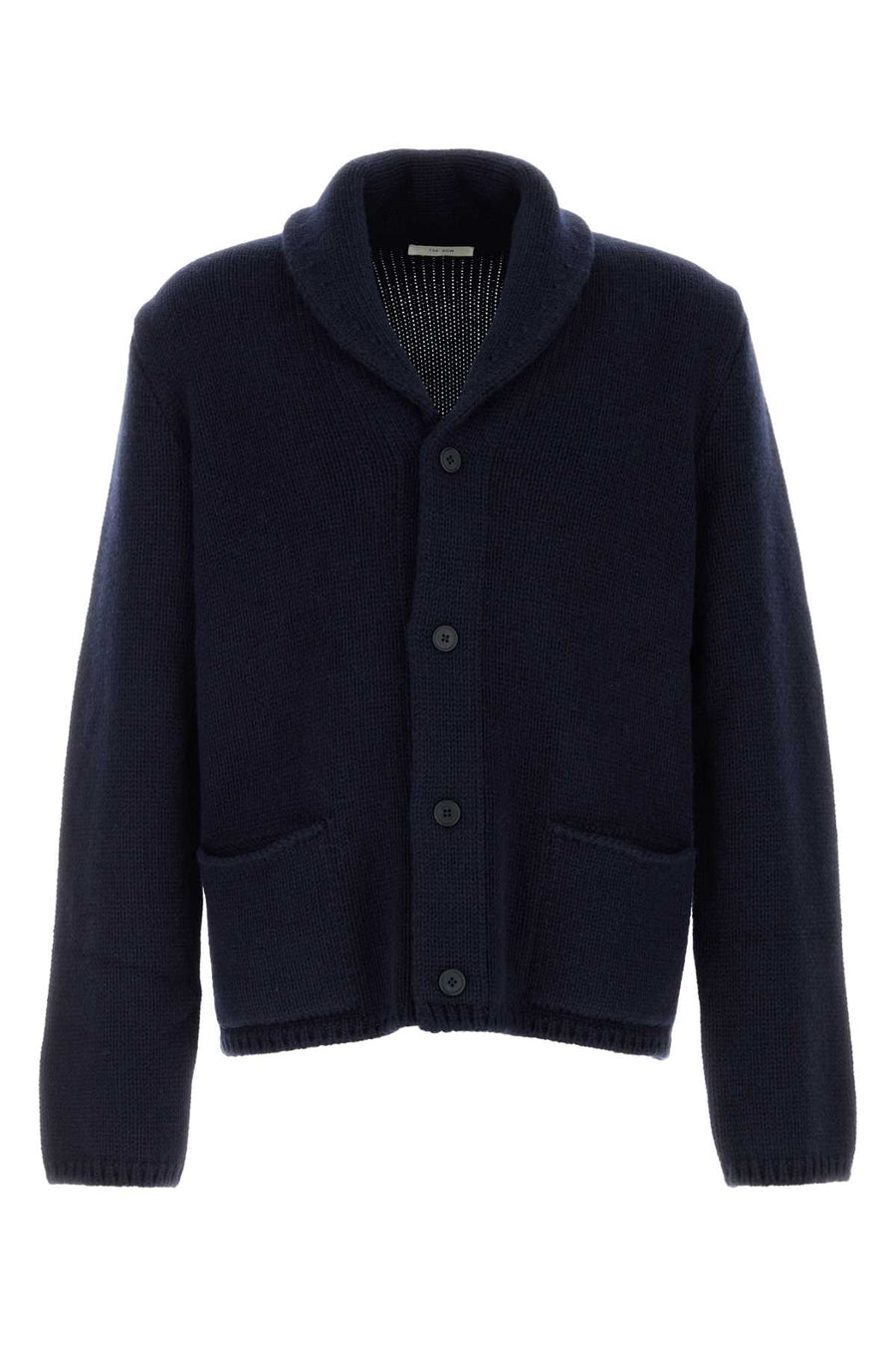 Navy Blue Cashmere And Cotton For Cardigan Darknavy Exterior: Maglie
