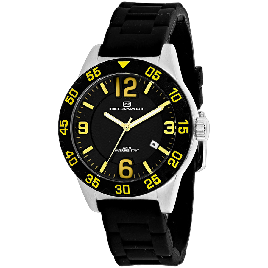 Oceanaut Stainless steel case watch in black