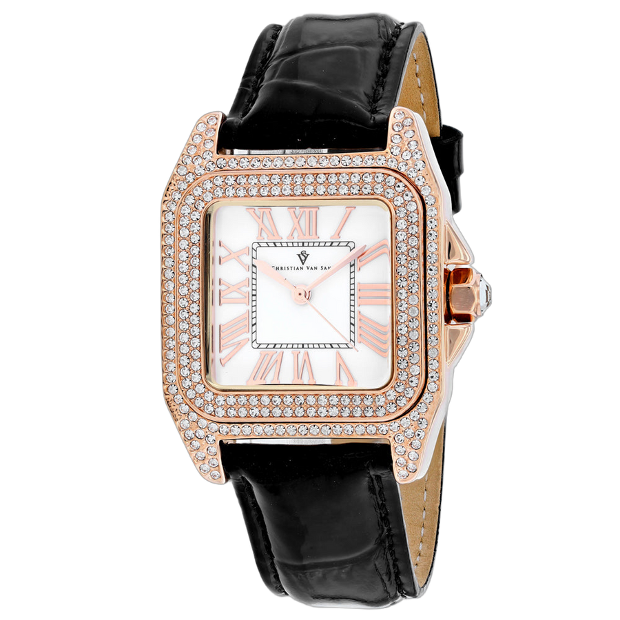 Christian Van Sant Brass case watch in rose gold