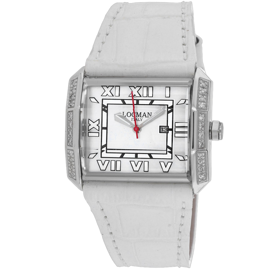 Locman Stainless steel case watch in white