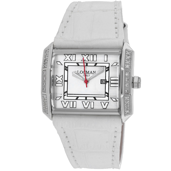 Locman Stainless steel case watch in white