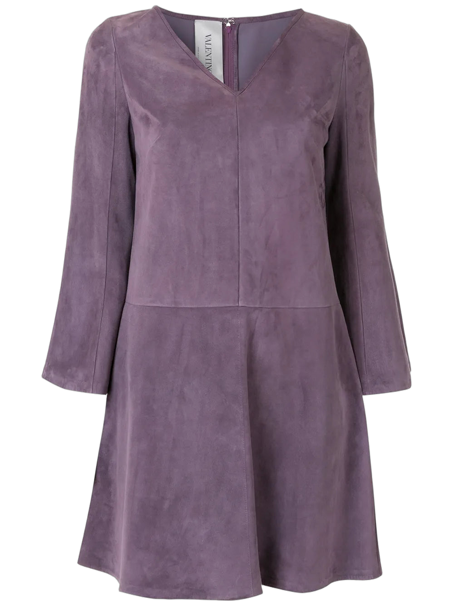Valentino Suede dress in purple