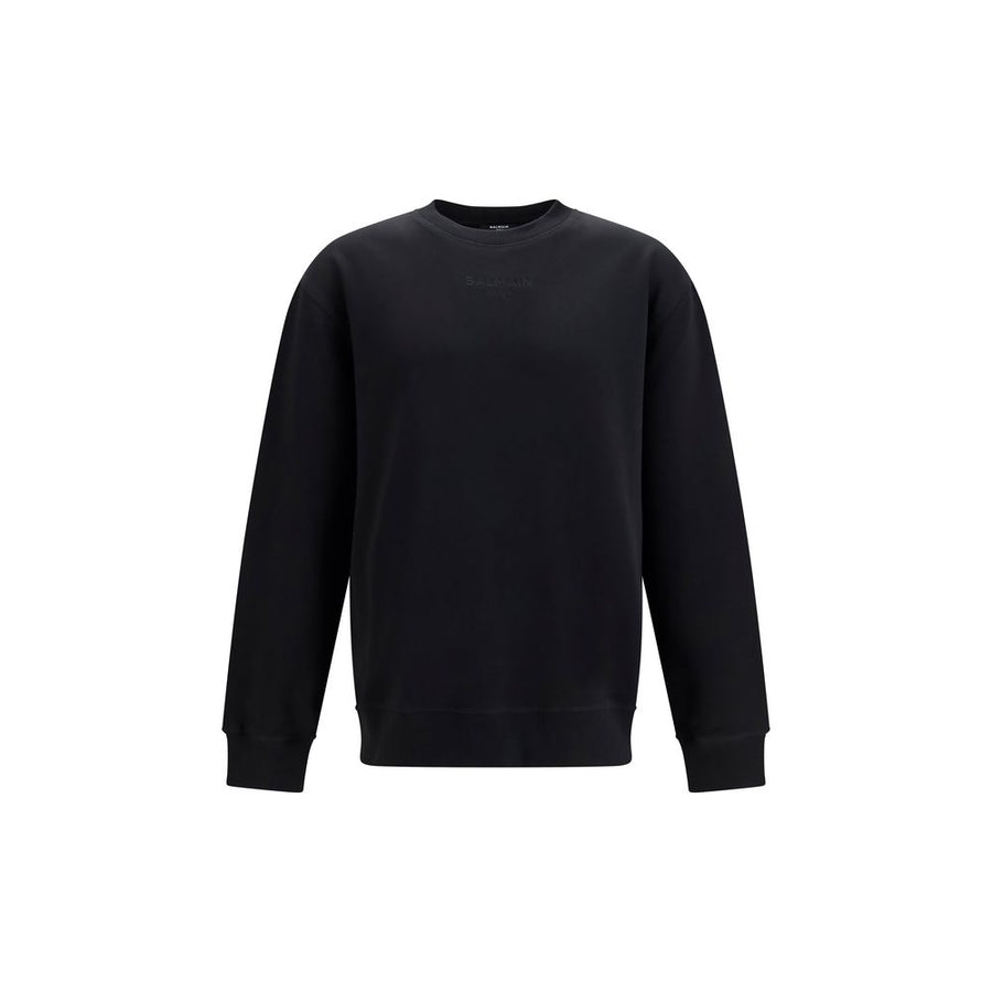 Balmain 95% Cotton sweatshirt in black