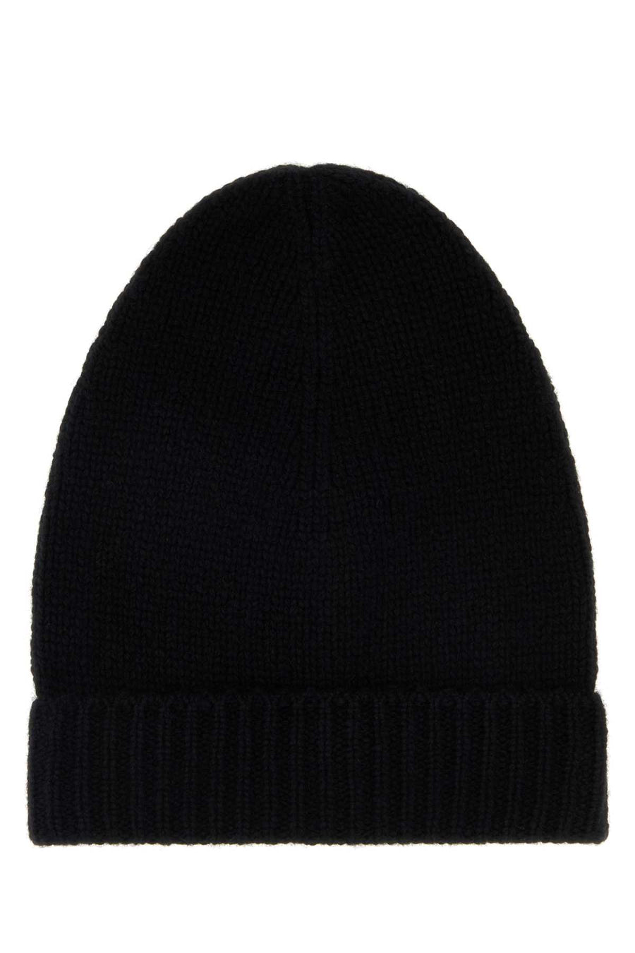 Black Cashmere Blend Pavir Beanie Hat Exterior: Nylon Cappelli