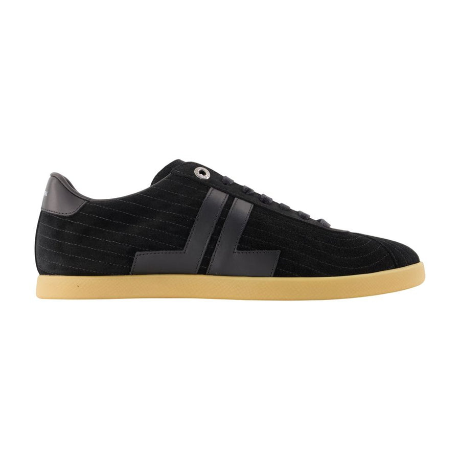 Glen Sneakers - Lanvin Leather Black Calfskin Shoes /