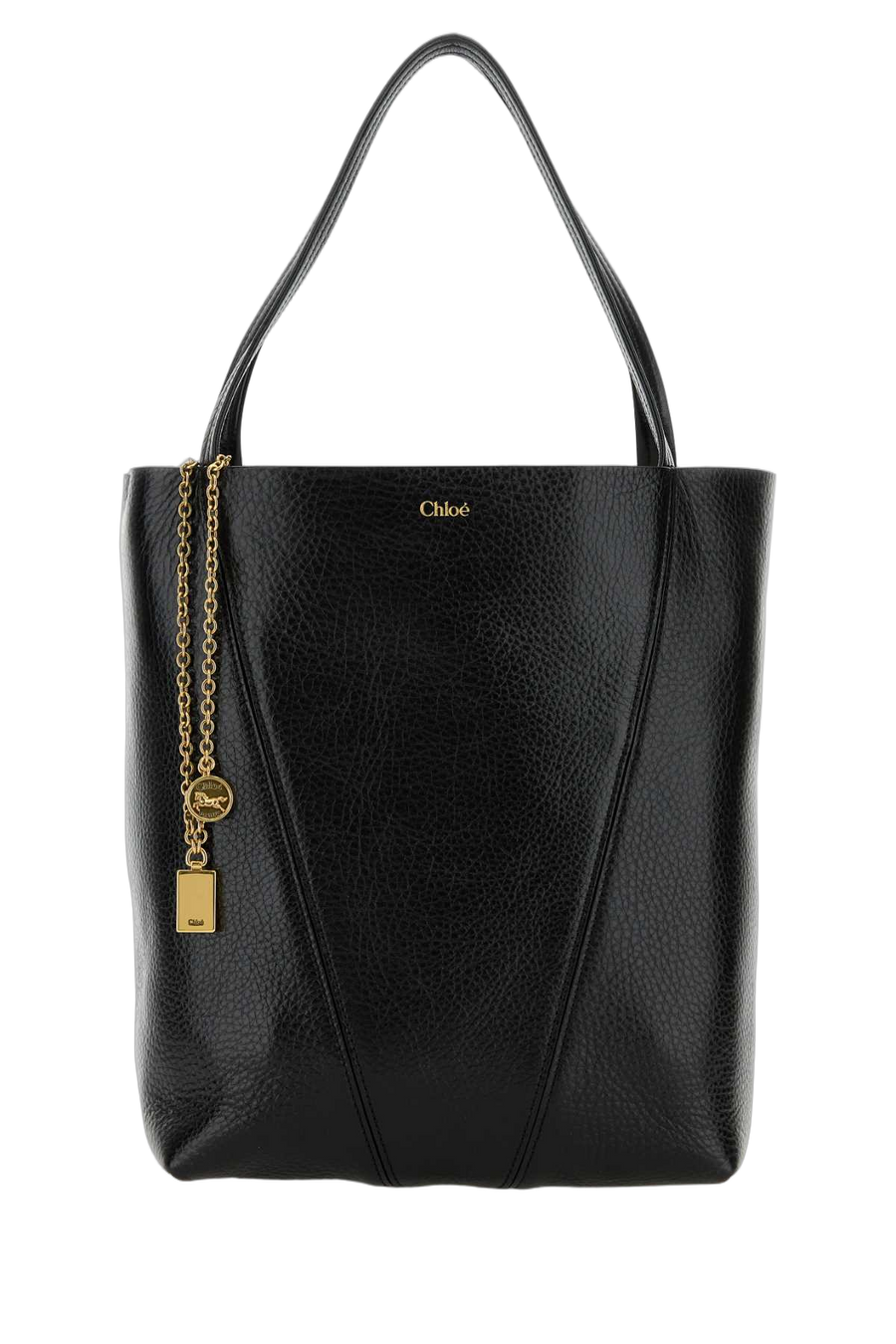 Chloé Exterior: 100% Calf Leather shoulder bag in black